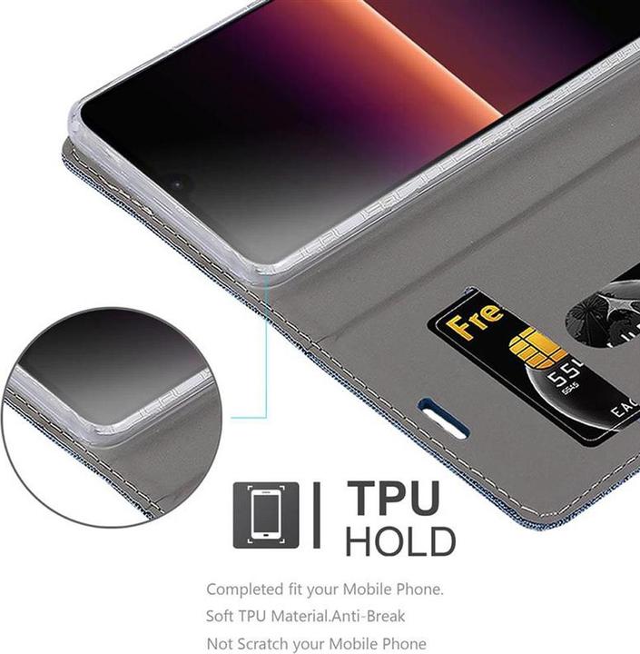 Produktbild Cadorabo Book Jeans Optik Cover (Sony Xperia L4)