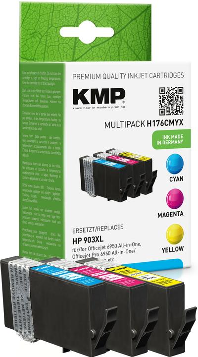 Produktbild KMP Tinte ersetzt HP903XL (1CC20AE) (M, Y, C)