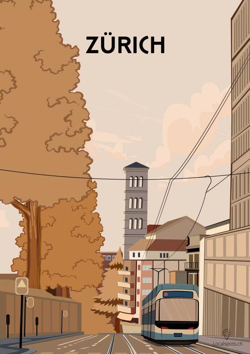 Image du produit Plakativ Zürich Poster A1 (59,4 x 84,1 cm)