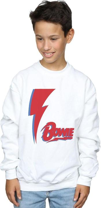 Produktbild David Bowie Red Bolt Sweatshirt Jungen (140, 146)