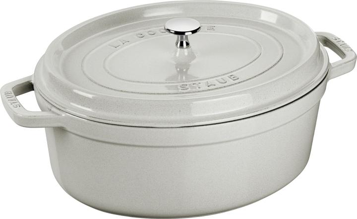 Ovale Cocotte (29 cm, Braadpan + kasserol, Gietijzer)