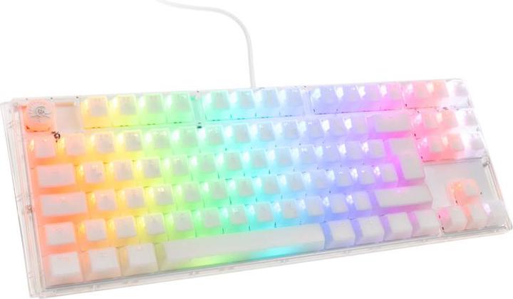 Immagine prodotto Ducky Tastiera da gioco One 3 Aura White TKL, LED RGB - MX-Blue (DE, Cablato)