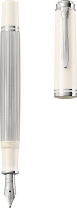 Productafbeelding Pelikan Vulpen M405 Zilver-Wit M Etui (Zilver-wit, 1 x)