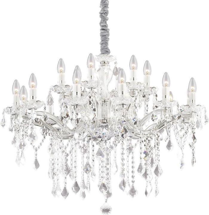 Immagine prodotto Ideal lux FLORIAN lampada a sospensione E14 a 18 vie ⌀860mm dimmerabile cromo 075150 (E14)