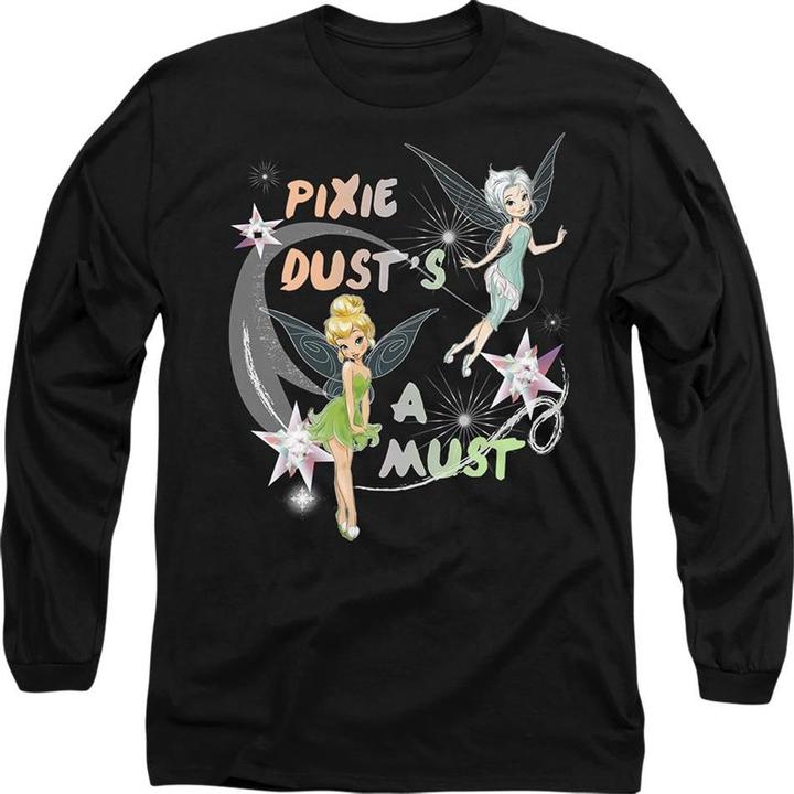 Actual product image Disney Interactive Studios Unisex Adult Pixie Dust's A Must Tinker Bell & Periwinkle T-Shirt (M)