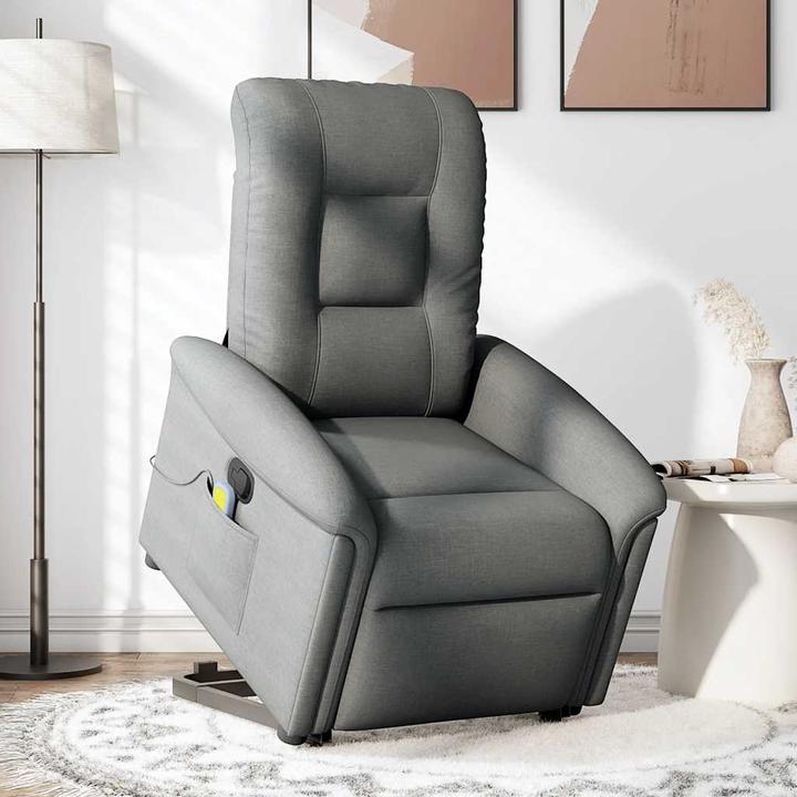 Image du produit VidaXL Fauteuil de massage releveur Gris foncé Tissu