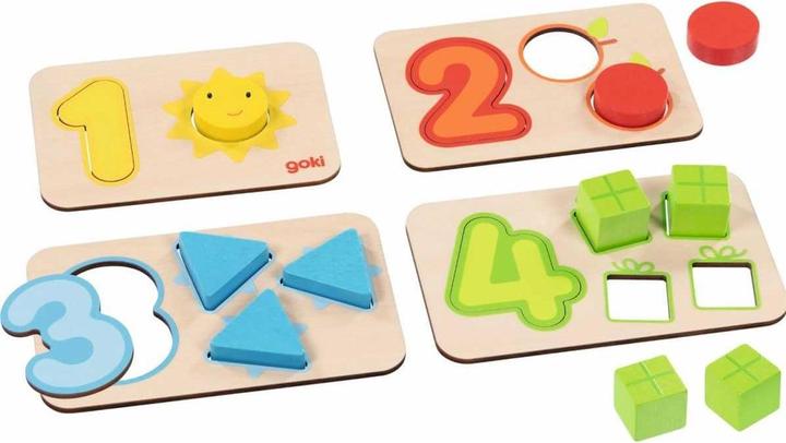 Actual product image Goki Counting and Matching Puzzle 18 pieces (18 pieces)
