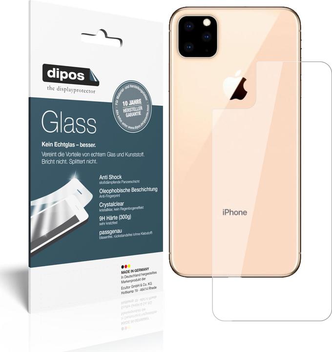 Dipos Displayschutz Anti-Shock (2 Stück, Apple iPhone 11 Pro)