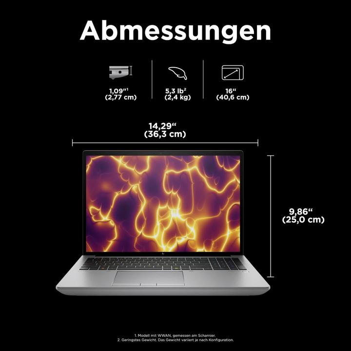 Image du produit HP ZBook Fury 16 G11 (16", Intel Core i7-14700HX, 32 Go, 1000 Go, DE)