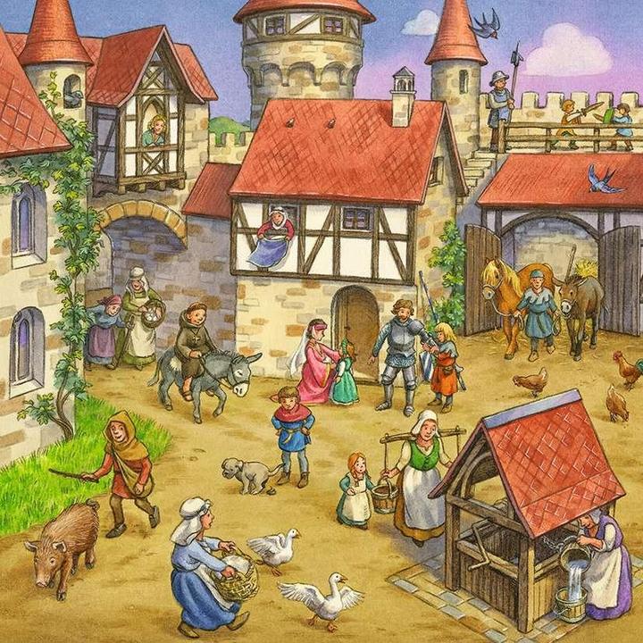 Actual product image Ravensburger Jousting in the Middle Ages (49 pieces)
