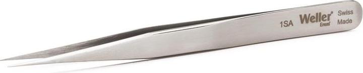 Weller Erem Pinzette mit spitz zulaufenden Spitzen, Präzisionspinzette, Edelstahl, 120mm