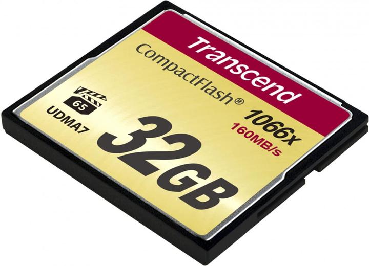 Actual product image Transcend 32 GB CompactFlash card with 1000x write speed (32 GB, CF)