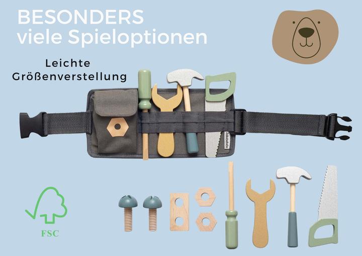 Produktbild Activity Board Werkzeuggürtel, Werkzeug Junge, Holzspielzeug Junge, Geschenk für Jungen, Werkzeug Spielzeug Holz