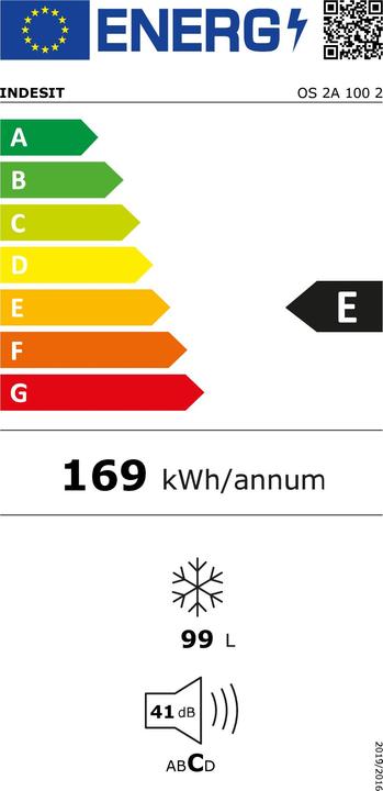 Energie-Label Indesit OS 2A 100 2 Horizontaler Gefrierschrank (Freistehend, 99 l)