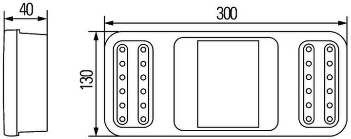 Image du produit Hella Feu arrière LED pour SCANIA