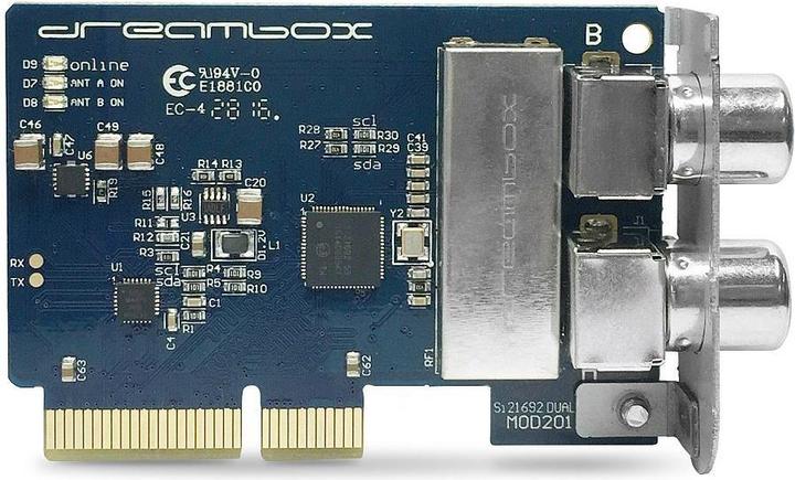 Actual product image Dreambox DVB-C/T2 Dual/TWIN Tuner (Mini PCI Express, DVB-T2, DVB-C)