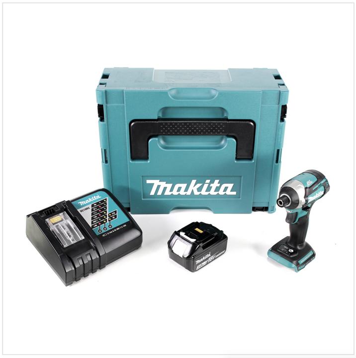 Actual product image Makita DTD 154 RF1J Brushless Cordless Impact Driver 18V 1/4" 175 Nm + 1x Battery 3.0 Ah + 1x Charge (Rechargeable battery operated)