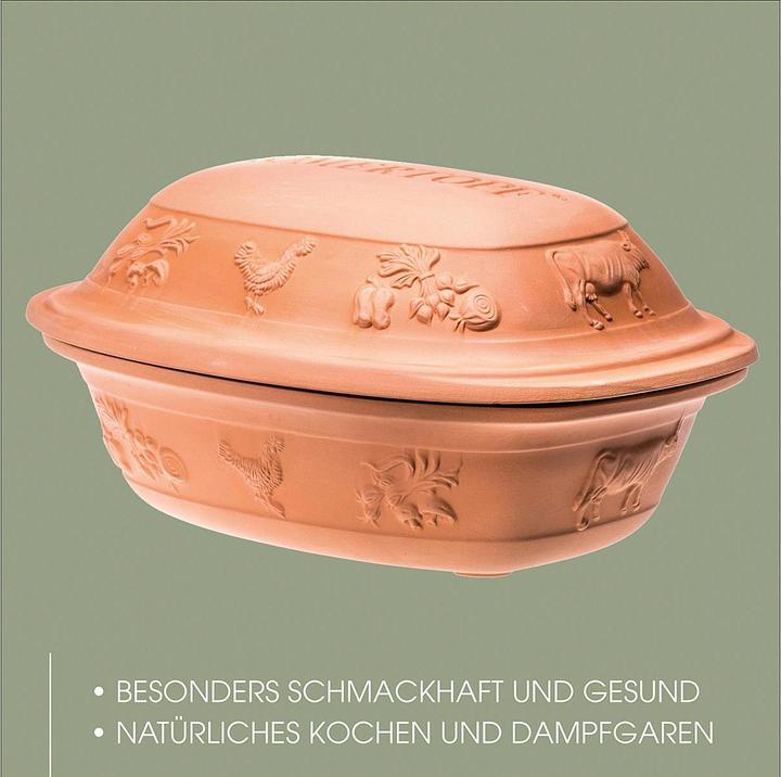Produktbild Römertopf Grosser Bräter Rustico 6 Pers. (Bräter + Schmortopf, Keramik)