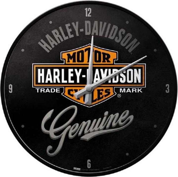 Produktbild Nostalgic-Art Merchandising Wanduhr Harley Davidson Ø 31 cm, Schwarz (31 cm)