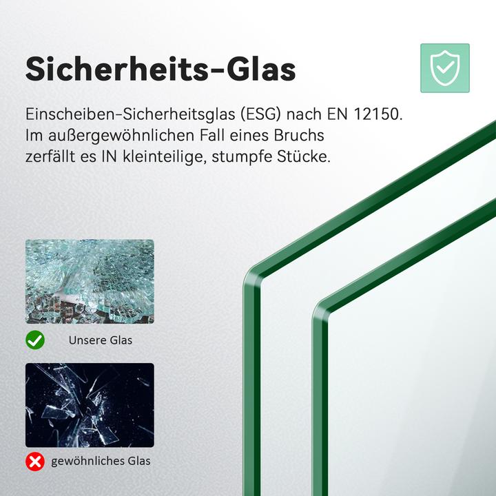 Produktbild SONNI Eck-Duschkabine 80*80*185 cm, ohne Duschwanne (80 cm, 120 cm, 185 cm)