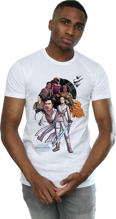 Actual product image Star Wars Mens The Rise Of Skywalker Resistance Illustration T-Shirt (4XL)