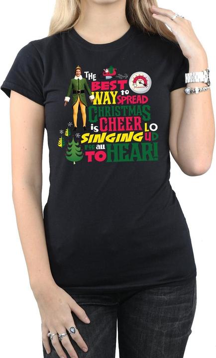 Immagine prodotto Elf Christmas Cheer Maglietta Donna (XL)