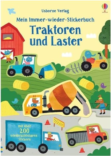 Actual product image Mein Immer-wieder-Stickerbuch: Traktoren und Laster (German, Hannah Watson., 2020)