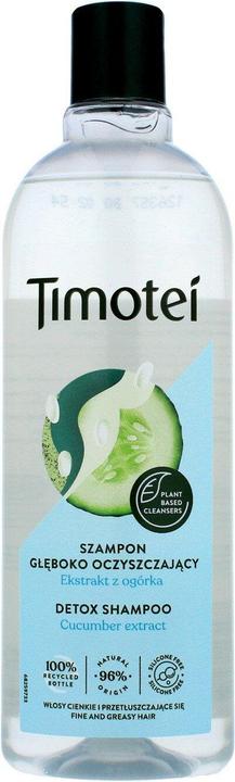 Actual product image Unilever Timotei Deep Cleansing Detox Cucumber Shampoo 400 ml (400 ml, Liquid shampoo)