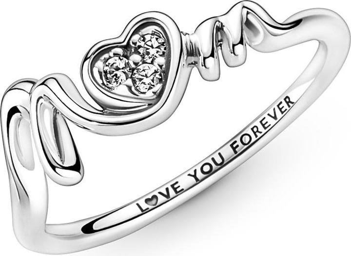 Immagine prodotto Pandora Anello con cuore pavé della mamma (52, 925 Argento)