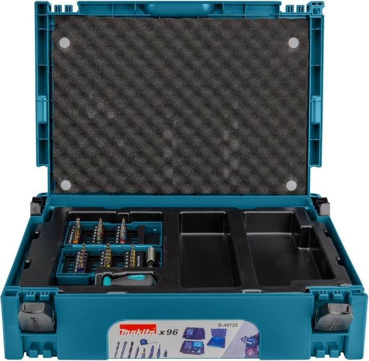 Produktbild Makita 96-teiliges Bohrer- und Bit-Set im Makpac-Koffer