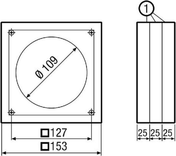 Produktbild Maico Distanzrahmen f. Kleinraum- ECA-DR ventilatoren ECA 100 ipro 0092.0550