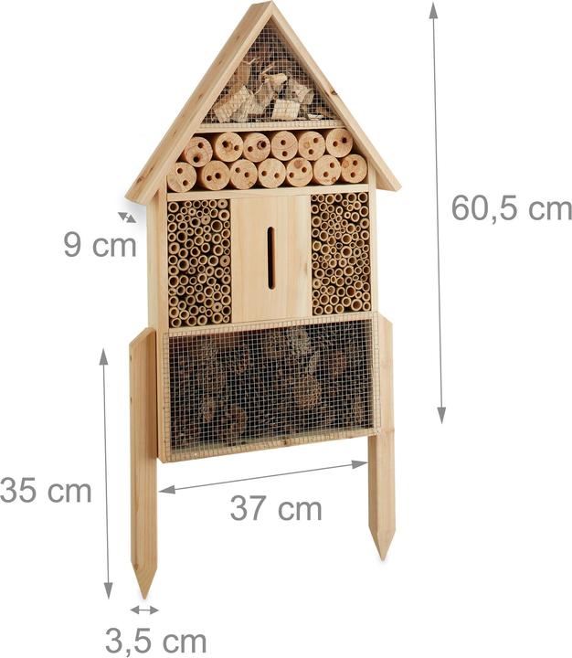 Immagine prodotto Relaxdays Albergo Insetto (Farfalle, Merletti, Ape, Api, Coccinelle)