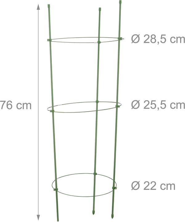 Actual product image Relaxdays Tomatoes as a climbing aid (28 cm, 28 cm)