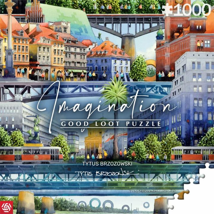 Actual product image Good Loot Puzzle 1000 Titas Brizovskis Bridges of Warsaw (1000 pieces)