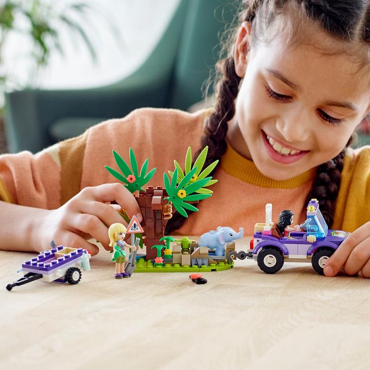 Actual product image LEGO Rescue of the baby elephant with transporter (41421, LEGO Friends)
