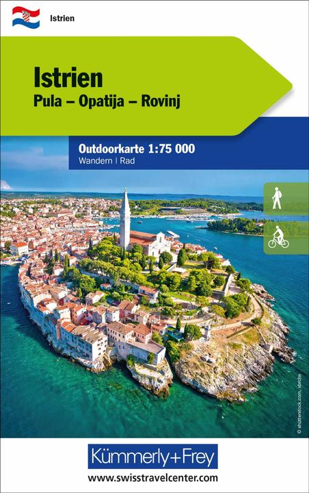 Produktbild Istrien Nr. 01 Outdoorkarte Kroatien 1: