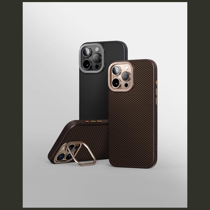 Produktbild Uniq Keva Max Magclick Charging Camera Stand Case for iPhone 16 Pro - Brown (Apple iPhone 16 Pro)