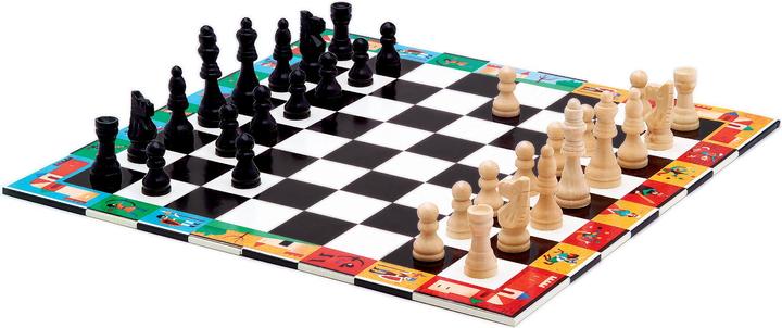 Actual product image Djeco Chess and checkers