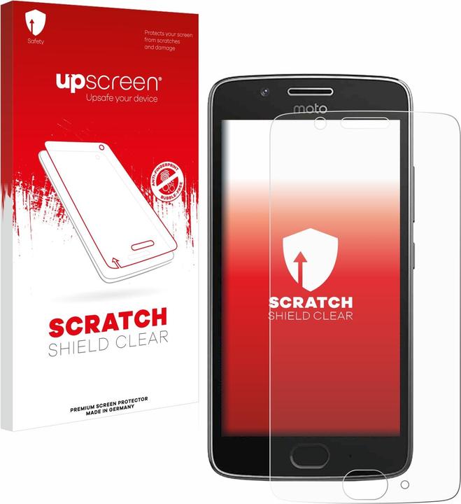 Actual product image upscreen Scratch Shield screen protector (1 Piece, Motorola Moto G5)