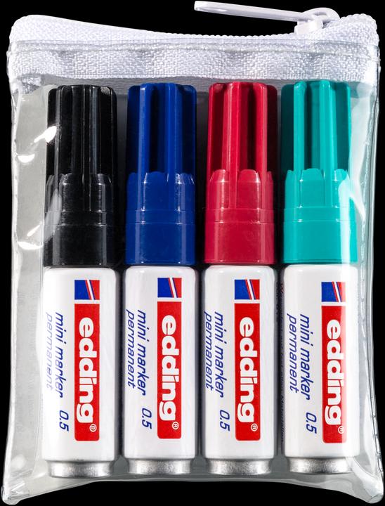 Immagine prodotto Edding MINI-MARKER - permanente (Multicolore, 3 mm, 4 x)