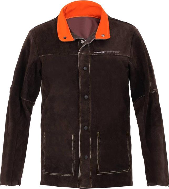 Produktbild Stamos Schweisserjacke Schweiss Jacke "XXL" Echtes RindsLEDer Gr Xxl LEDer (XXL)