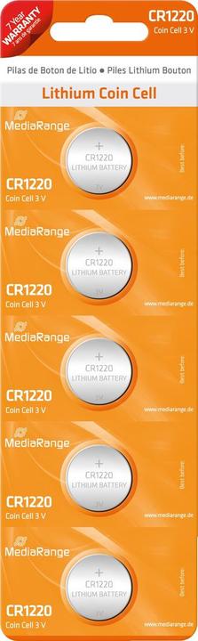 Produktbild MediaRange Knopfzellen CR1220 3V (5 Stk., CR1220, 40 mAh)