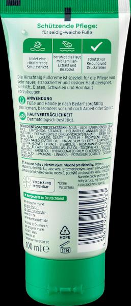 Produktbild dm Balea Fuss-Creme Hirschtalg (Fusscrème & Fussgel, 100 ml)