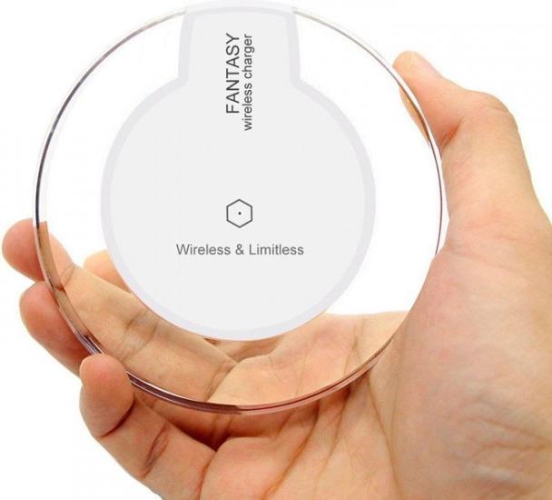 Image du produit PhoneLook Station de charge sans fil Qi Chargeur wireless transparent Fantasy pour Smartphone Verre/- (5 W)