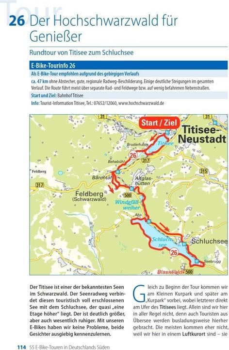 Nährwerte und Zutaten Die 55 schönsten E-Bike Touren in Deutschlands Süden (Deutsch, Oliver Kockskämper, 2020)