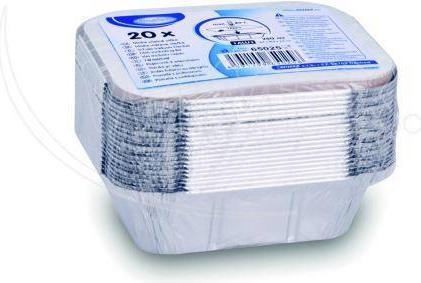 Produktbild Wimex.eu Schale (ALU) eckig 129 x 103 x 34 mm 250ml + Deckel - 20 Stück (20 x)