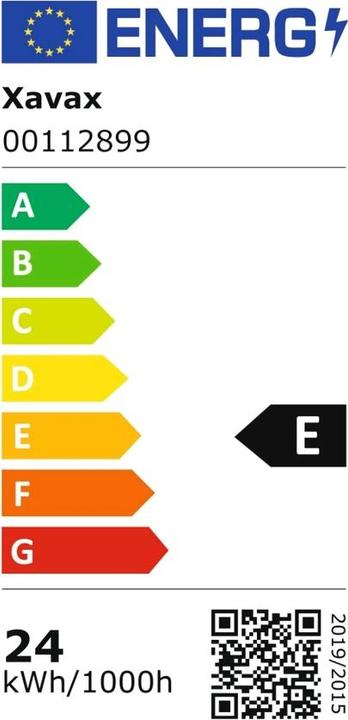 Label énergétique Xavax Lampe (G13, 24 W, 2880 lm, 1 x, E)