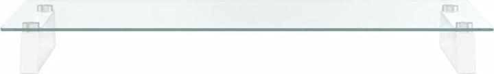 Actual product image VidaXL Monitor stand white 80x35x8 cm tempered glass and