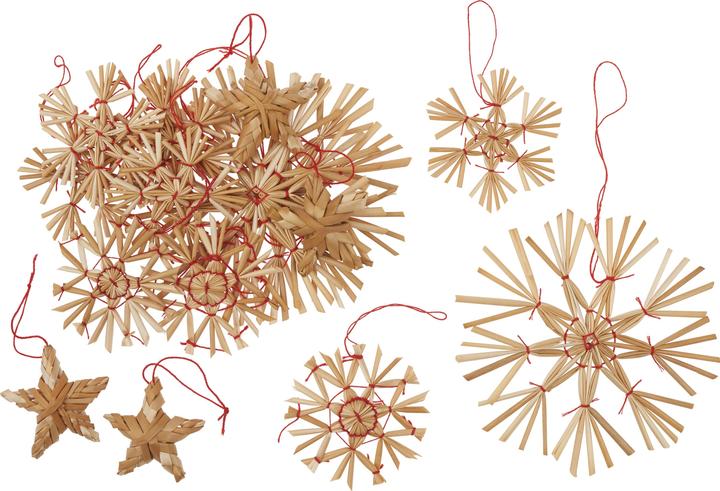 Immagine prodotto Magni Stelle di paglia assortimento 16 pezzi, 5-10cm, naturale