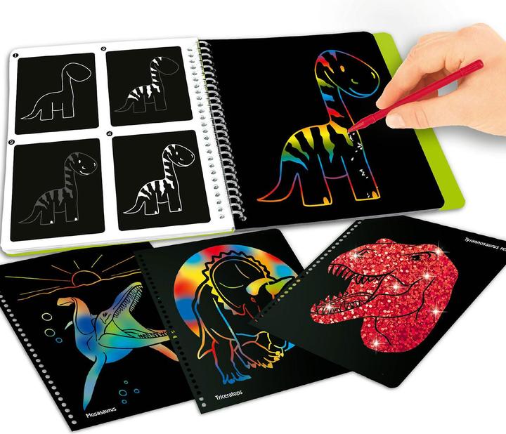 Image du produit Depesche Dino World- Livre de coloriage Magic Scratch